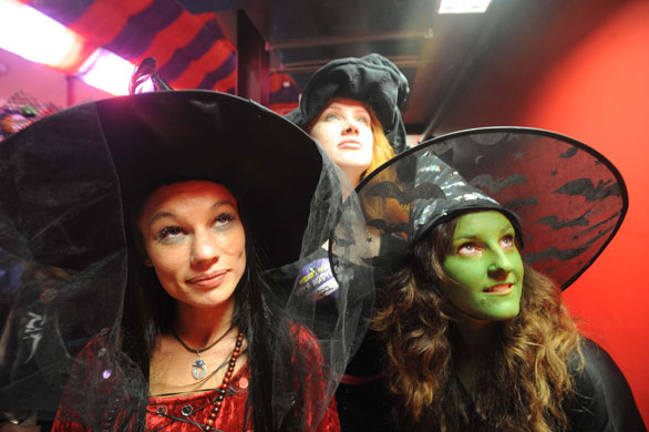 Wookey Hole witches: Candidates wait to be auditioned for the job of a traditional witch
