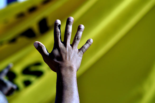 24 hours : Cape Town, South Africa:Municipal workers march to demand a pay increase 