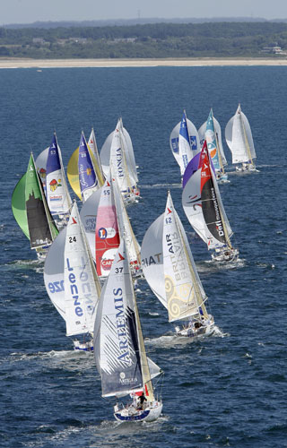24sport: Monohulls take part in the prologue of the solo Solitaire du Figaro 