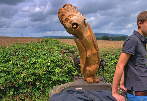 Fittleworth ~ UK folio: Viewer at Treve Cottage Art Show