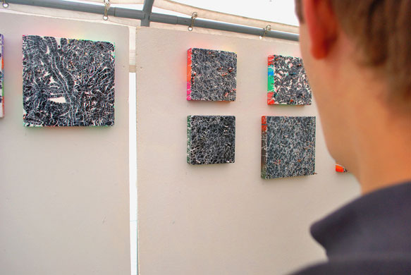 Fittleworth ~ UK folio: Viewer at Treve Cottage Art Show