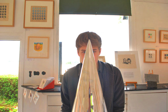 Fittleworth ~ UK folio: Viewer at Treve Cottage Art Show