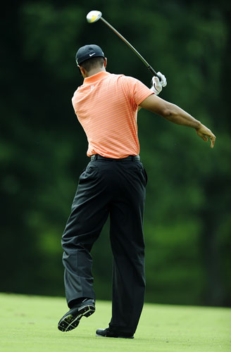 24 hour in sport: Tiger Woods shows his anger