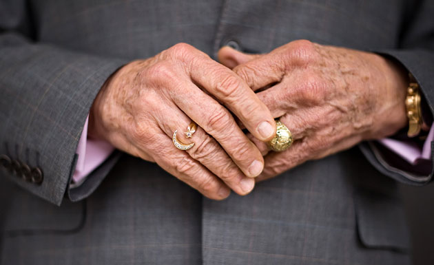 24 hours in pictures: The hands of US astronaut Buzz Aldrin