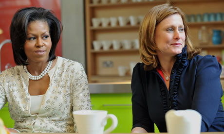 Sarah Brown and Michelle Obama