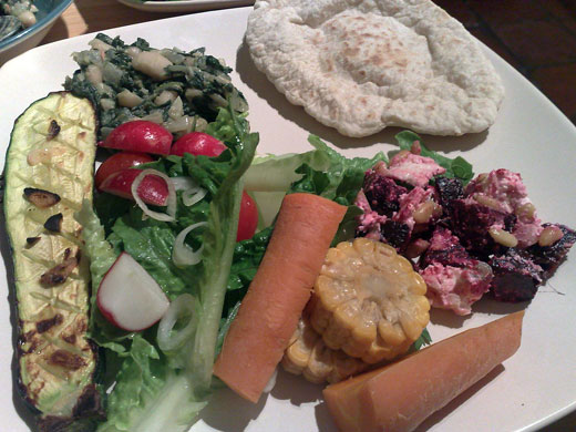 Mezze clickalong: plate full of meze 