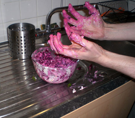 Mezze clickalong: Beetroot & goats cheese filling