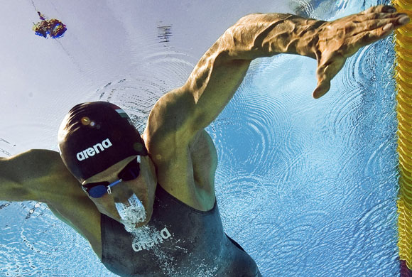 FINA World Championship: Daniel Gyurta during the men's 200m breaststroke heats