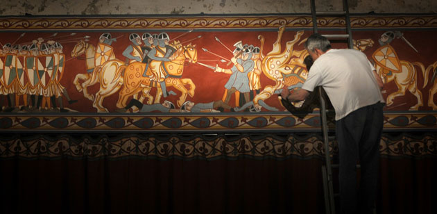 Dover Castle: 180 ft long wall hanging depicting the Norman conquest