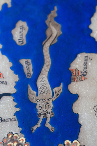 Dover Castle: Details from a 12th century Mappa Mundi