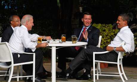 Barack Obama in the White House garden