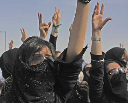 Iran protests: protesters in Iran 