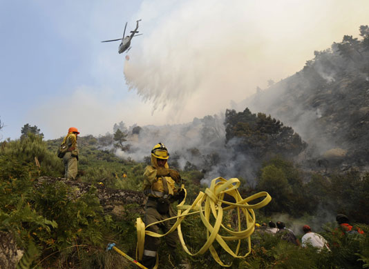 Mediterranean Wildfires: Wildfires on the Mediterranean coast