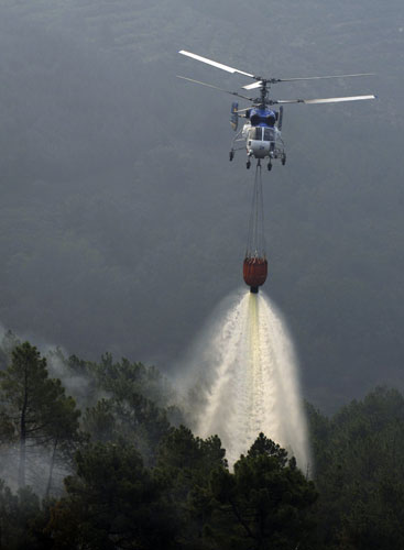 Mediterranean Wildfires: Wildfires on the Mediterranean coast