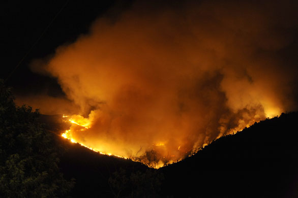 Mediterranean Wildfires: Wildfires on the Mediterranean coast