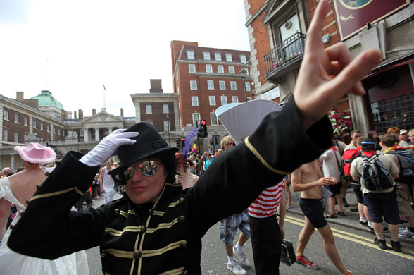 Gay Pride Weekend 2009: Dressed up as Michael Jackson at Gay Pride Weekend 2009 in London