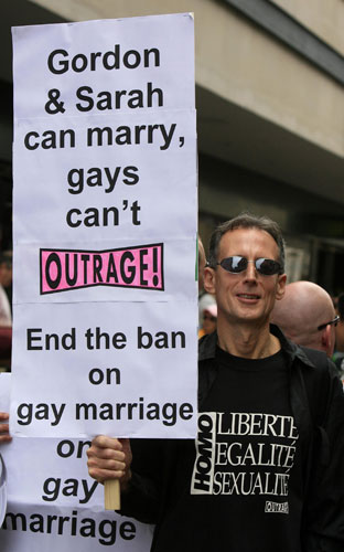 Gay Pride Weekend 2009: Peter Tatchell at Gay Pride Weekend 2009 in London