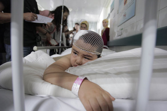Urumqi riots: Four-year-old Aliya in the hospital  