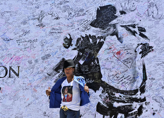 Michael Jackson Funeral: Michael Jackson memorial.