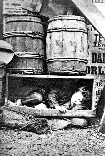 Action for Children: Action for Children: homeless child on the streets