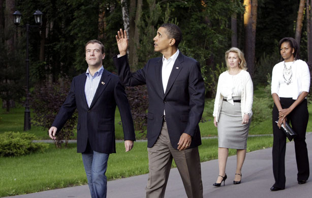 Obama in Russia: President Barack Obama visits the Gorki residence outside Moscow