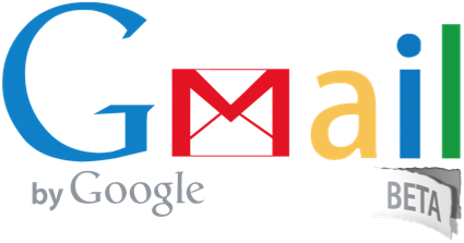 Gmail logo with beta sticker