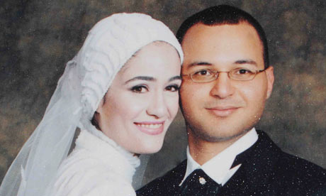 Egyptian Marwa El Sherbiny and her husband