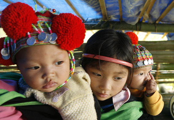 24 hours in pictures: Ethnic Dao children