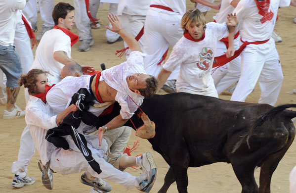 24 hours in pictures: Second running of the bulls 