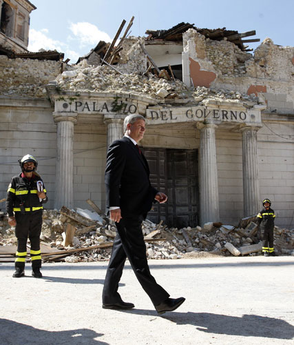 G8 summit: Canada's Prime Minister Stephen Harper in L'Aquila