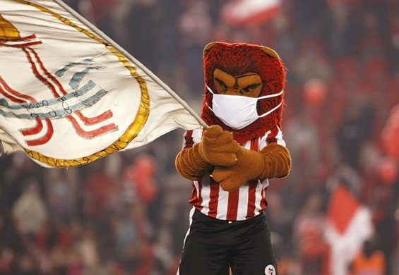 24 hours  in sport: A fan of Estudiantes LP cheers 