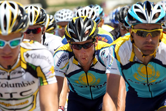 tour de france: Astana team rider Lance Armstrong of the US