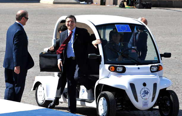 G8 summit update: President of the European Commission Jose Manuel Barroso arrives 
