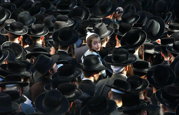 24 hours in pictures: Ultra Orthodox Jewish demonstrate