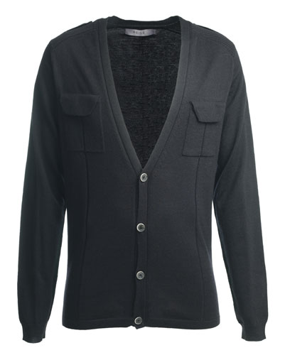 Look The Business: A smart black cardigan with pockets
