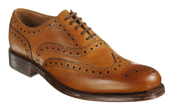 Look The Business: A brown leather brogue shoe