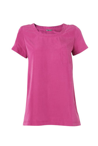 Look The Business: A long pink women's T-Shirt