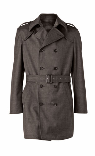 Look The Business: Grey men's trench coat
