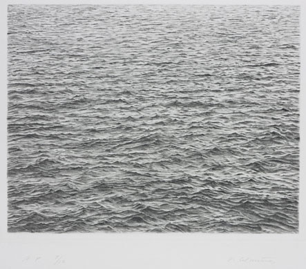 Edinburgh art festival: Vija Celmins, Drypoint - Ocean Surface (1983)