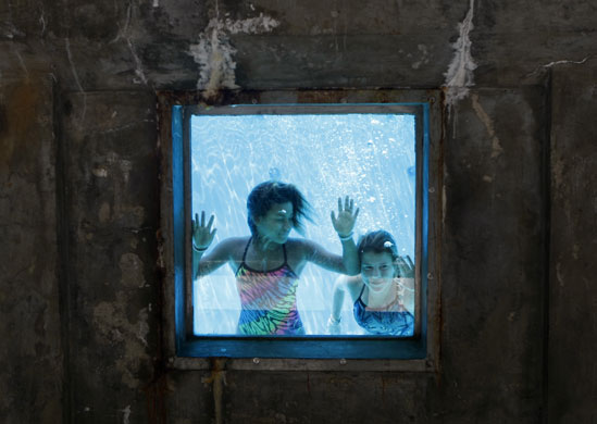 12 August 2009: Santa Clara, US: Members of the diving team