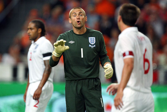 Holland v England: Robert Green and captain John Terry