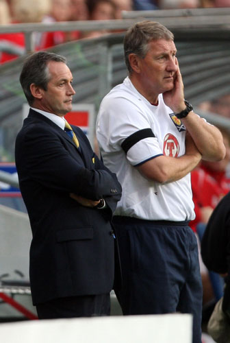 Norway v Scotland: Scotland manager George Burley and coach Terry Butcher