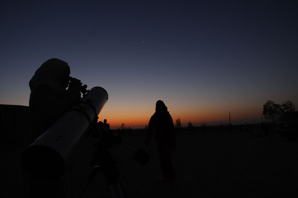 Perseid meteor shower: People gather to spot the Perseid meteor shower in the desert near Amman