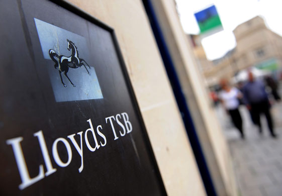 Week in Business: A Lloyds bank branch in Bath. 
