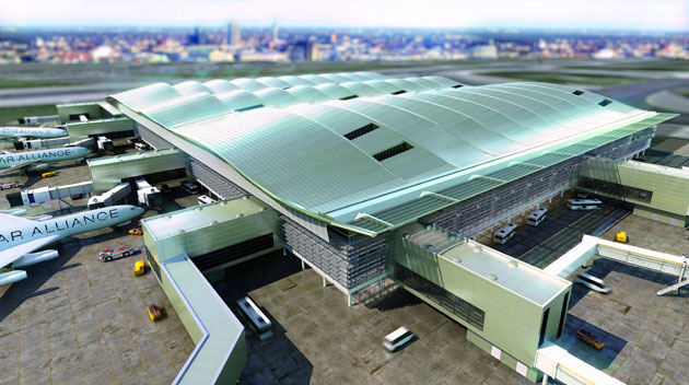Airport design: new £1bn Terminal 2 at Heathrow airport, designed by Norman Foster