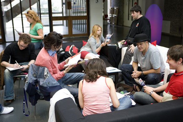 Moss takes Edinburgh: Stephen Moss talks to fringe performers at Fringe Central