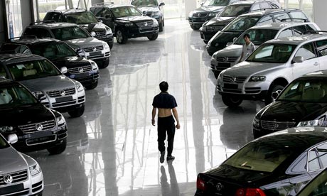 Showrooms Of Cars. Volkswagen showroom in Beijing