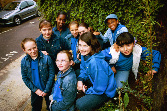 Girl guides 100th: Girl Guides in Stepney Green, 2002