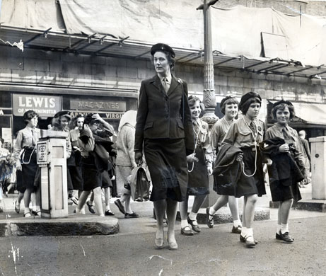 Girl guides 100th: 1961: Girl Guides lead By Captain M Bayliss