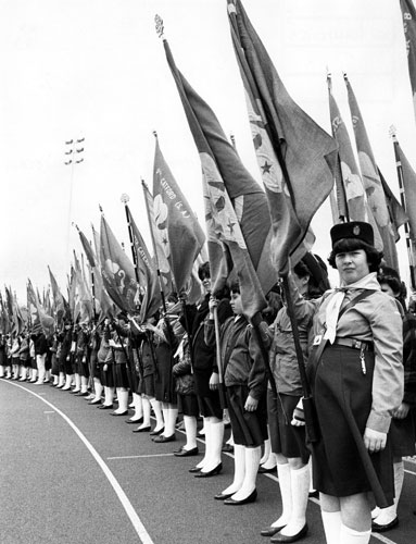 Girl guides 100th: 1985: 75th Anniversary of the Girl Guides at Crystal Palace